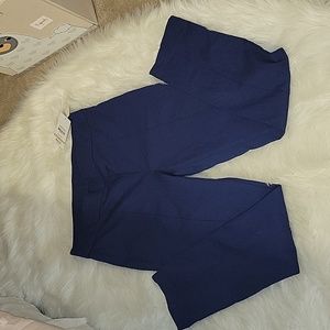 Anne Klein Sport navy blue tregging skinny pants stretch pull on size 12 New…